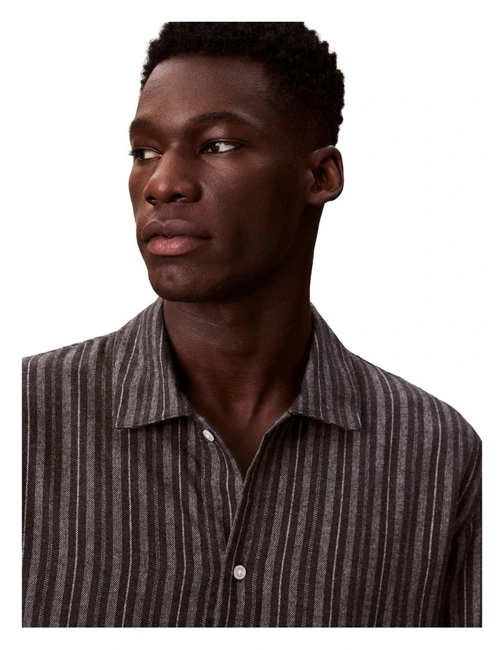 Flannel Pyjama Top in Multi image 5