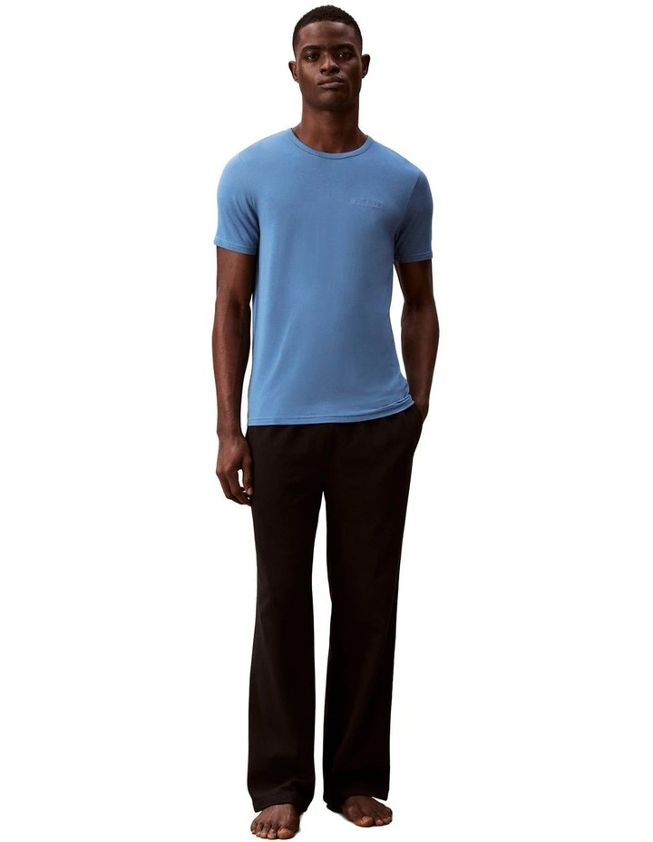 Ultra Soft Modal Crewneck Sleep T-shirt in Liberty Blue image 4