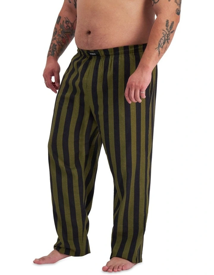 Sleep Flannelette Pant in Green image 2