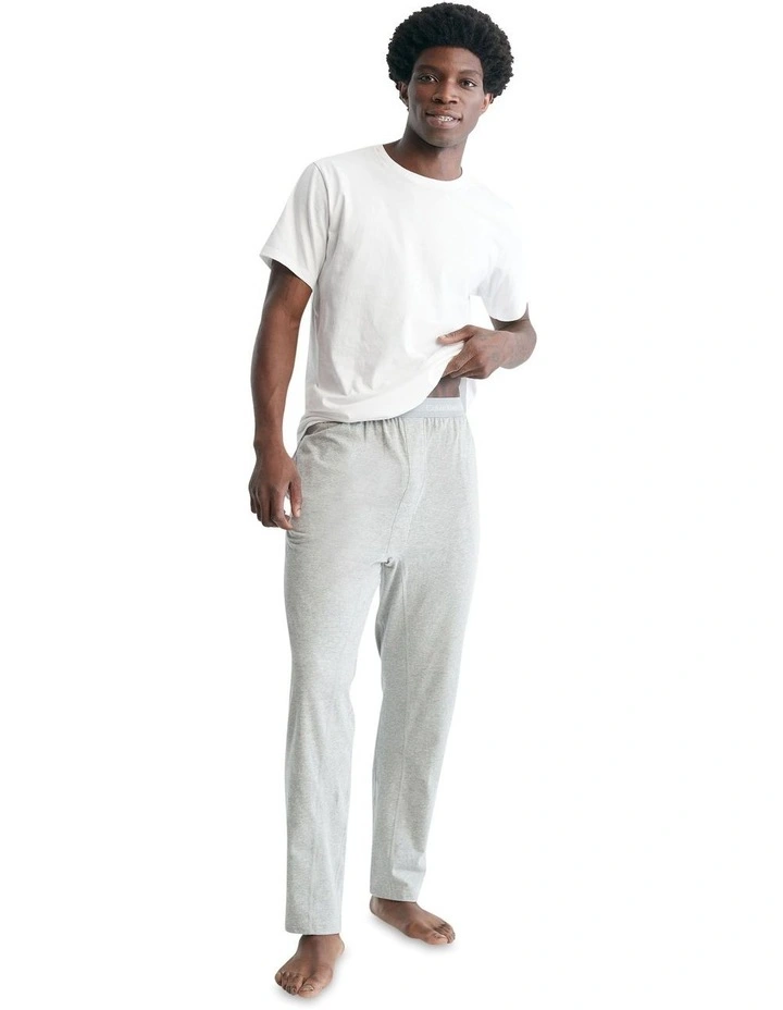 Cotton Stretch Sleep Pant in Grey Heather image 4