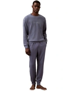 Icon Cotton Terry Sleep Jogger in Blue