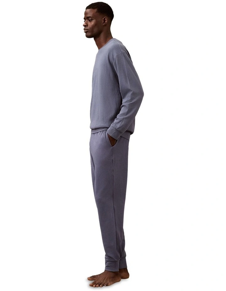 Icon Cotton Terry Sleep Jogger in Blue image 2