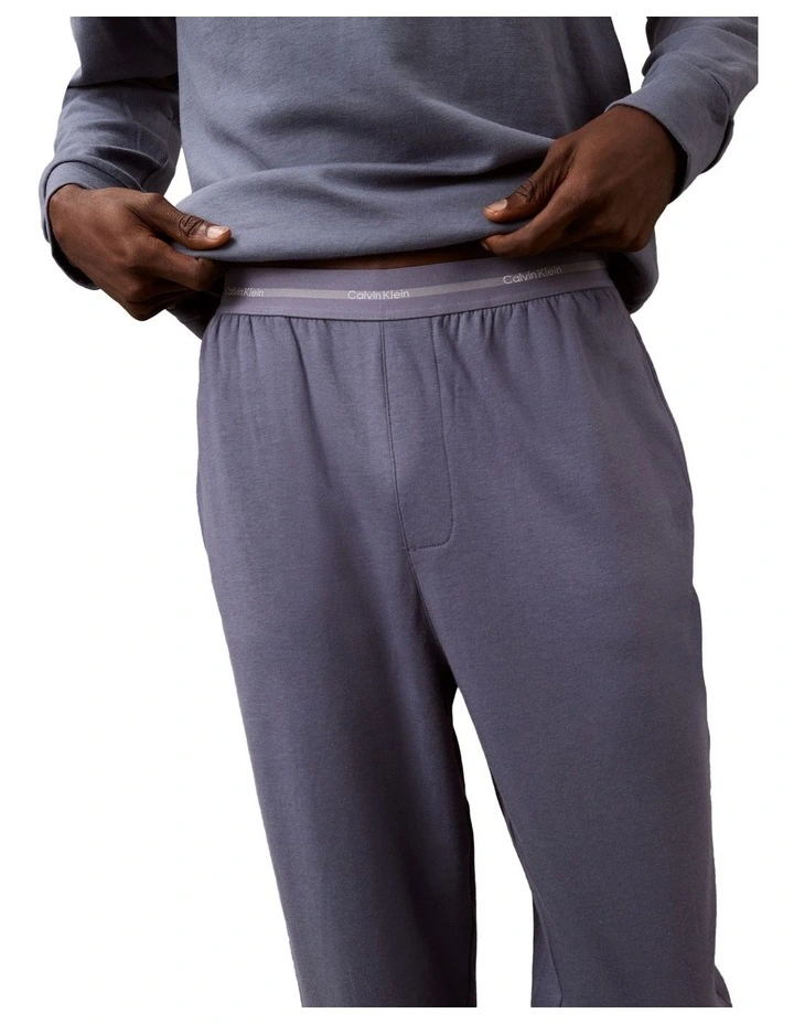 Icon Cotton Terry Sleep Jogger in Blue image 4