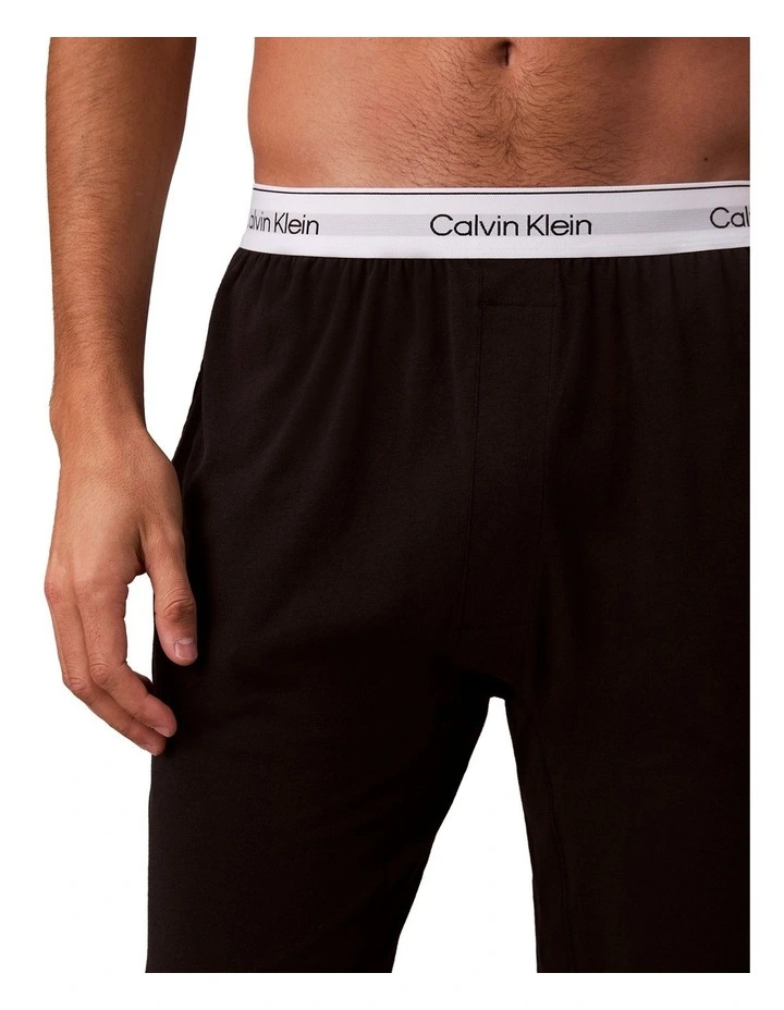 Icon Cotton Stretch Sleep Jogger in Black image 5