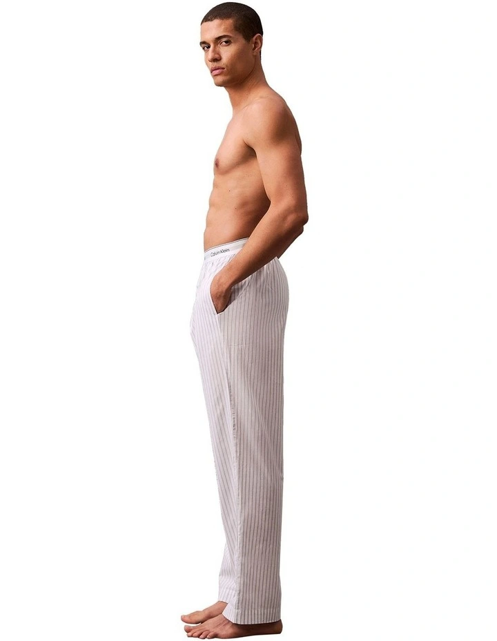 Logo Cotton Poplin Sleep Pant in Multi image 3