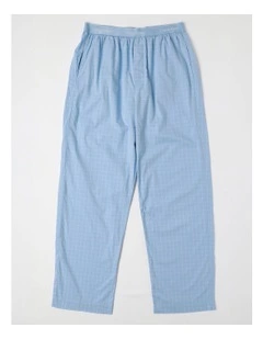 Cotton Poplin Sleep Pant in Blue
