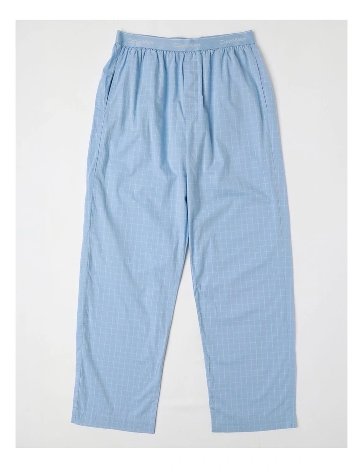 Cotton Poplin Sleep Pant in Blue image 1