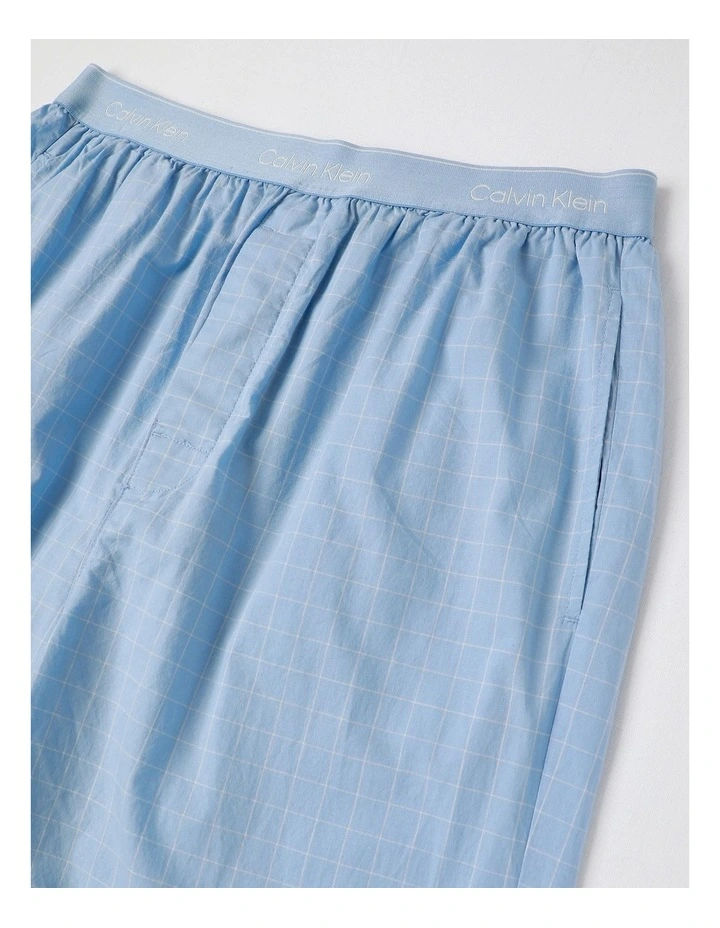 Cotton Poplin Sleep Pant in Blue image 2