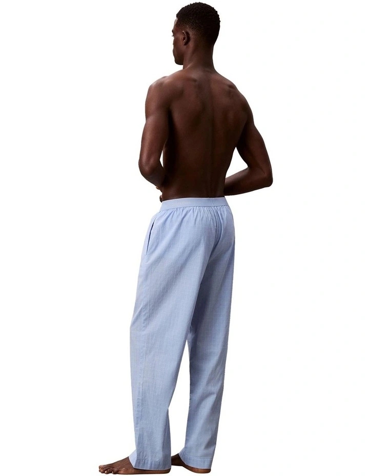Cotton Poplin Sleep Pant in Blue image 2