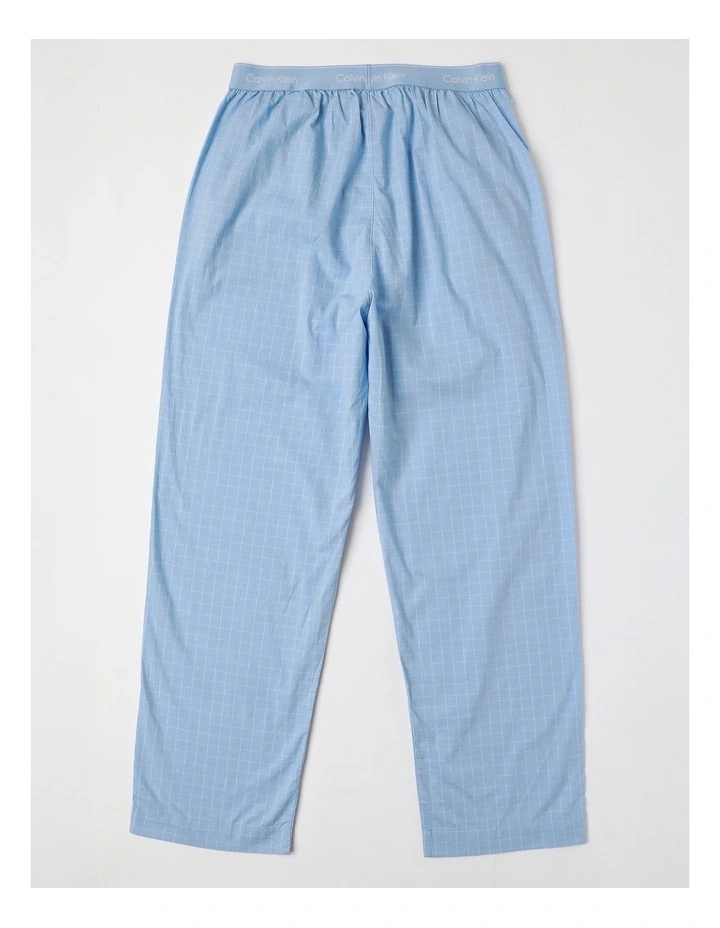 Cotton Poplin Sleep Pant in Blue image 3