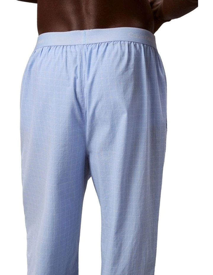 Cotton Poplin Sleep Pant in Blue image 5