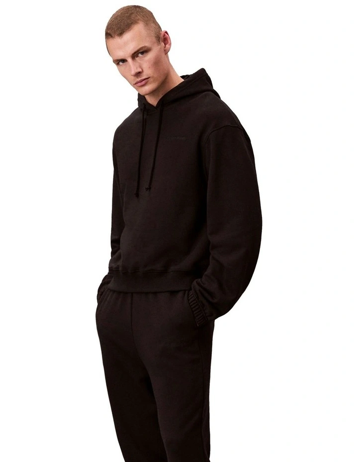 Icon Cotton Terry Jogger in Black image 1