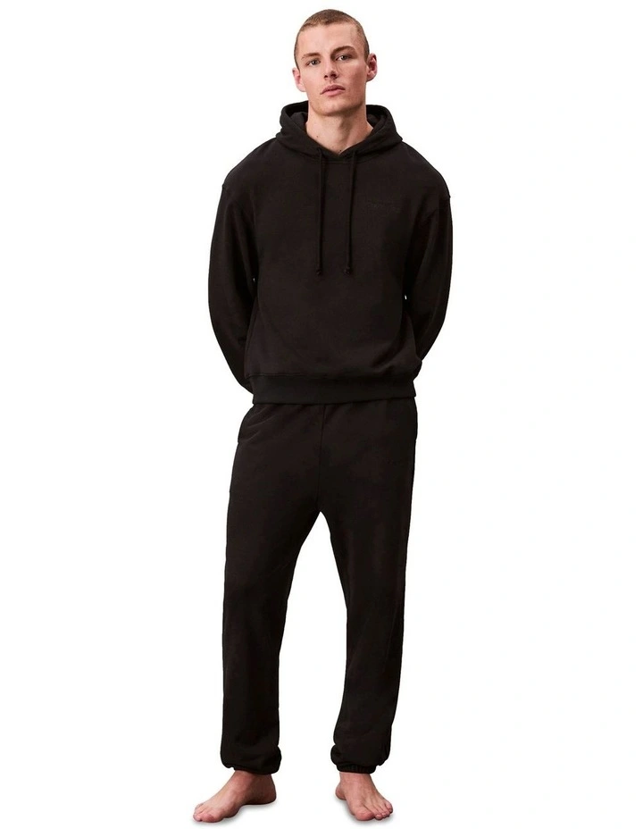 Icon Cotton Terry Jogger in Black image 2