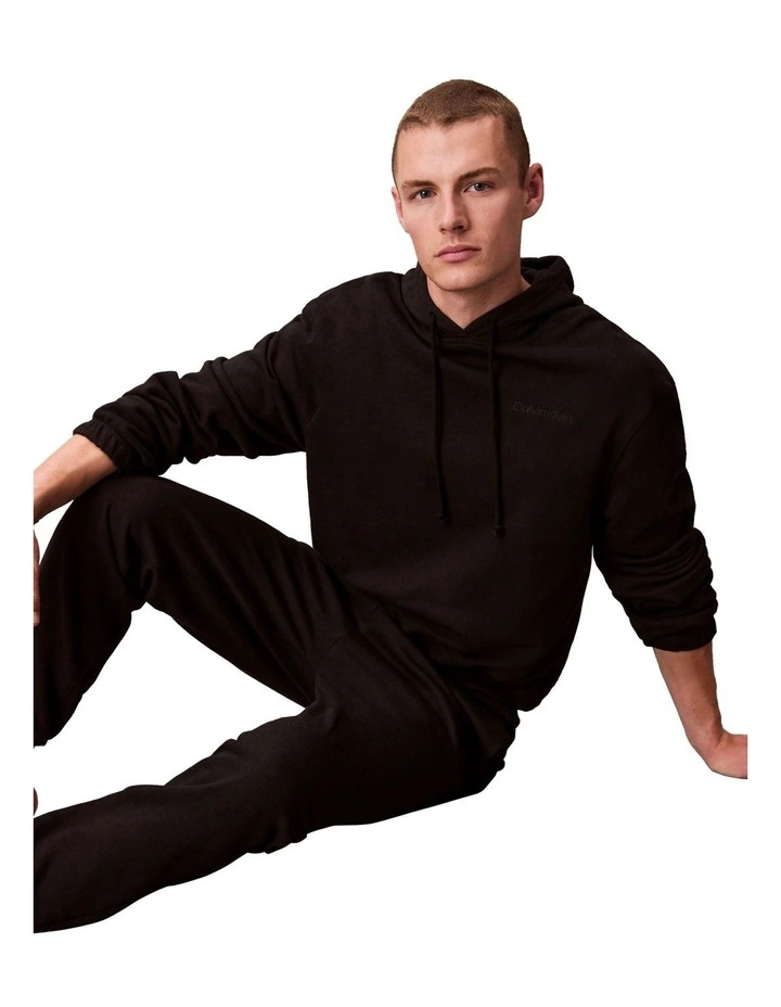 Icon Cotton Terry Jogger in Black image 4