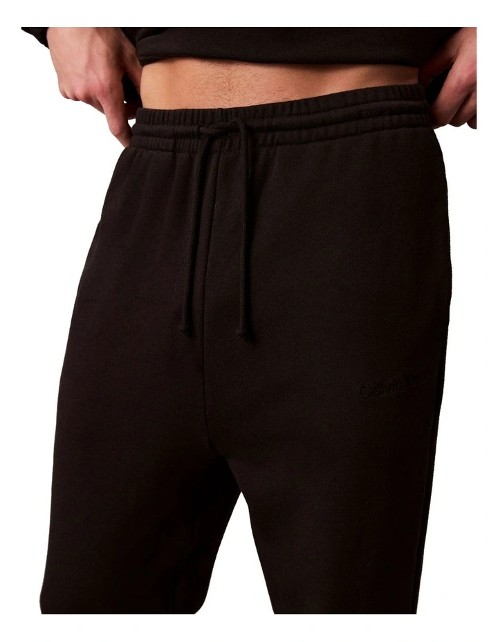 Icon Cotton Terry Jogger in Black image 5