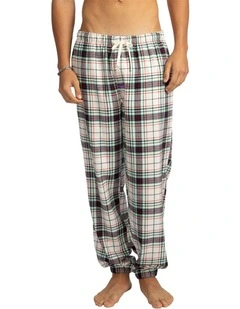 Athletic Herringbone Flannel Pyjama Pant in Multi