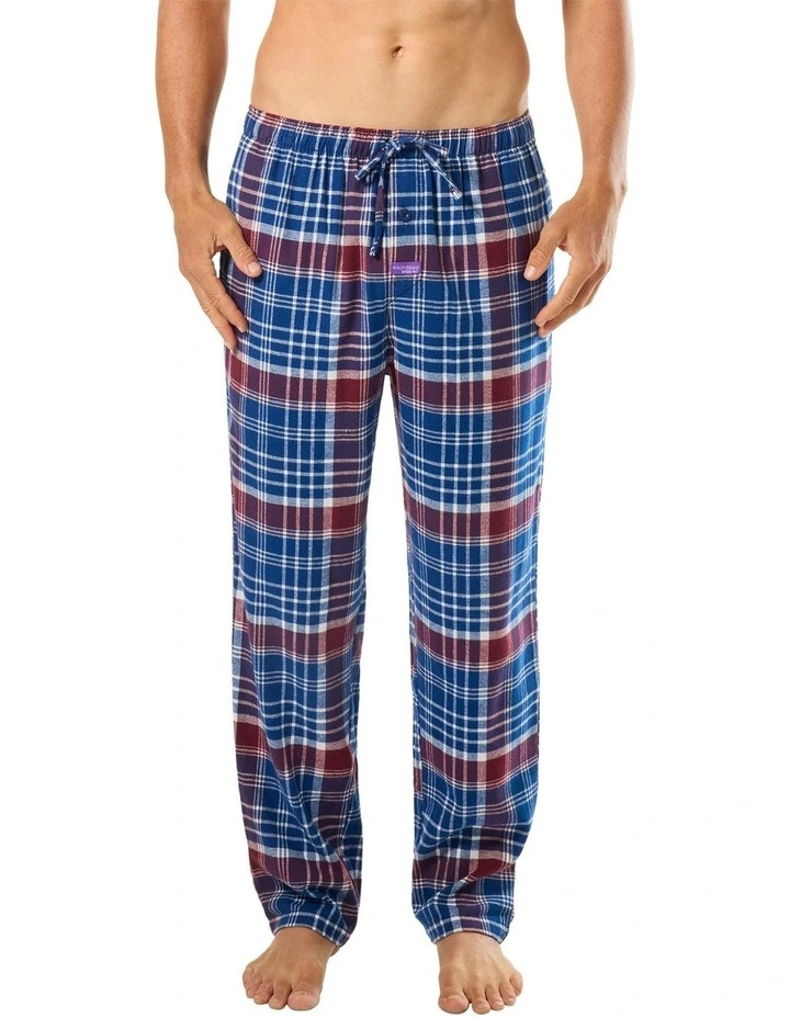 Boston Check Flannel Sleep Pant in Multi image 1