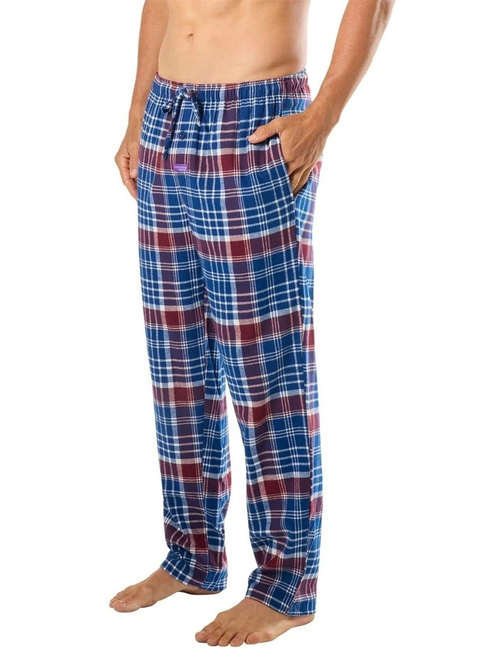 Boston Check Flannel Sleep Pant in Multi image 3