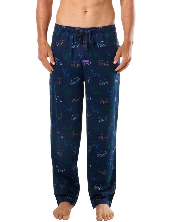 Polar Play Bamboo Flannel Sleep Pant in Blue image 1