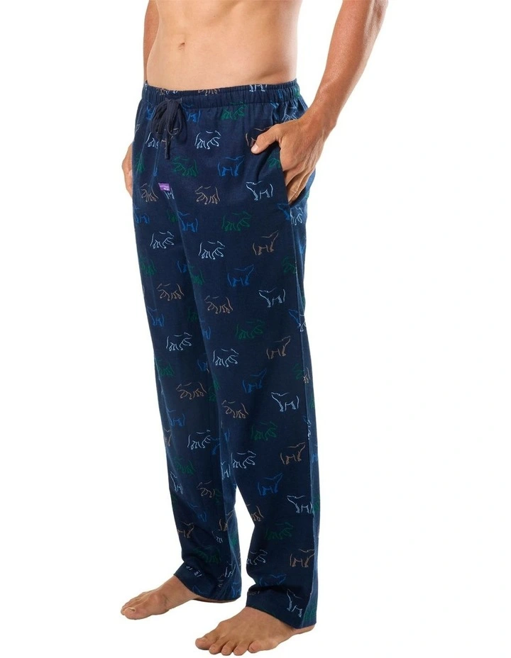 Polar Play Bamboo Flannel Sleep Pant in Blue image 3