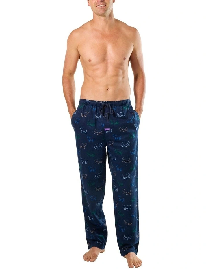 Polar Play Bamboo Flannel Sleep Pant in Blue image 4