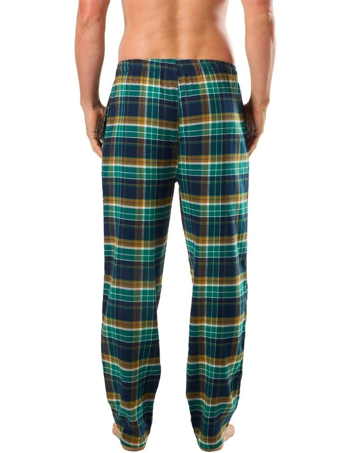Paddy Plaid Bamboo Flannel Sleep Pant in Green image 2