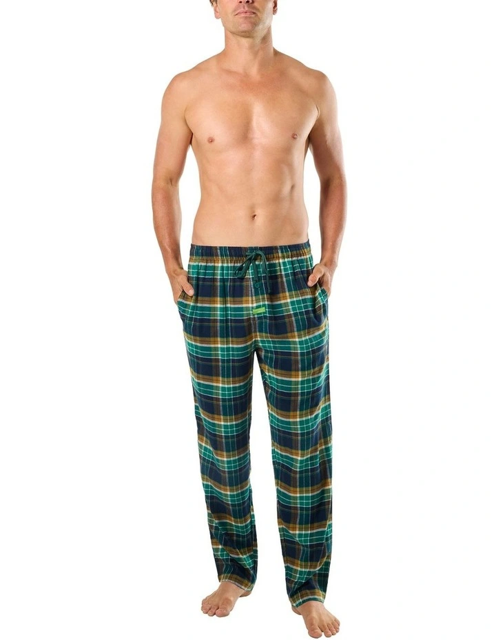 Paddy Plaid Bamboo Flannel Sleep Pant in Green image 4