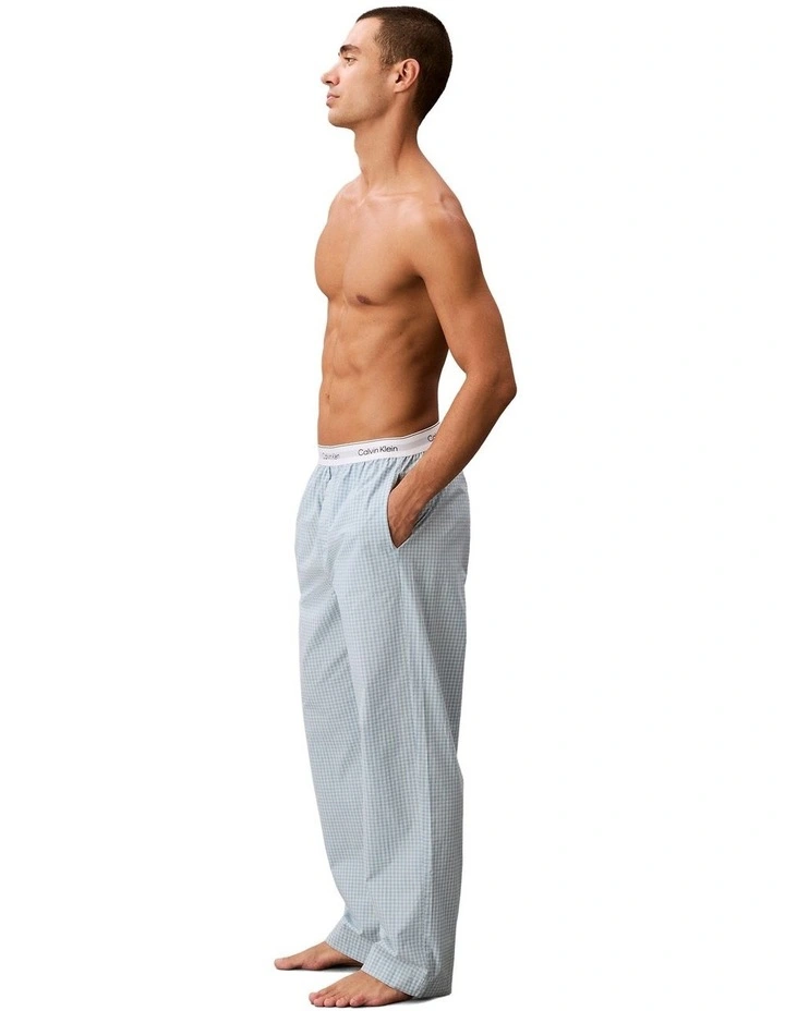Cotton Poplin Sleep Pants in Multi image 3