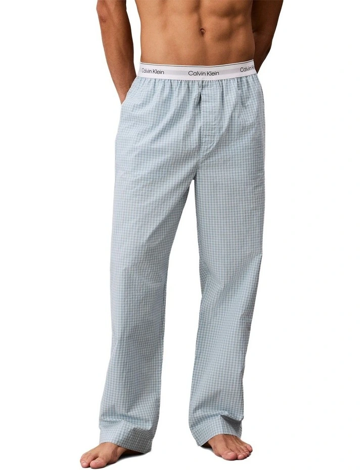Cotton Poplin Sleep Pants in Multi image 4