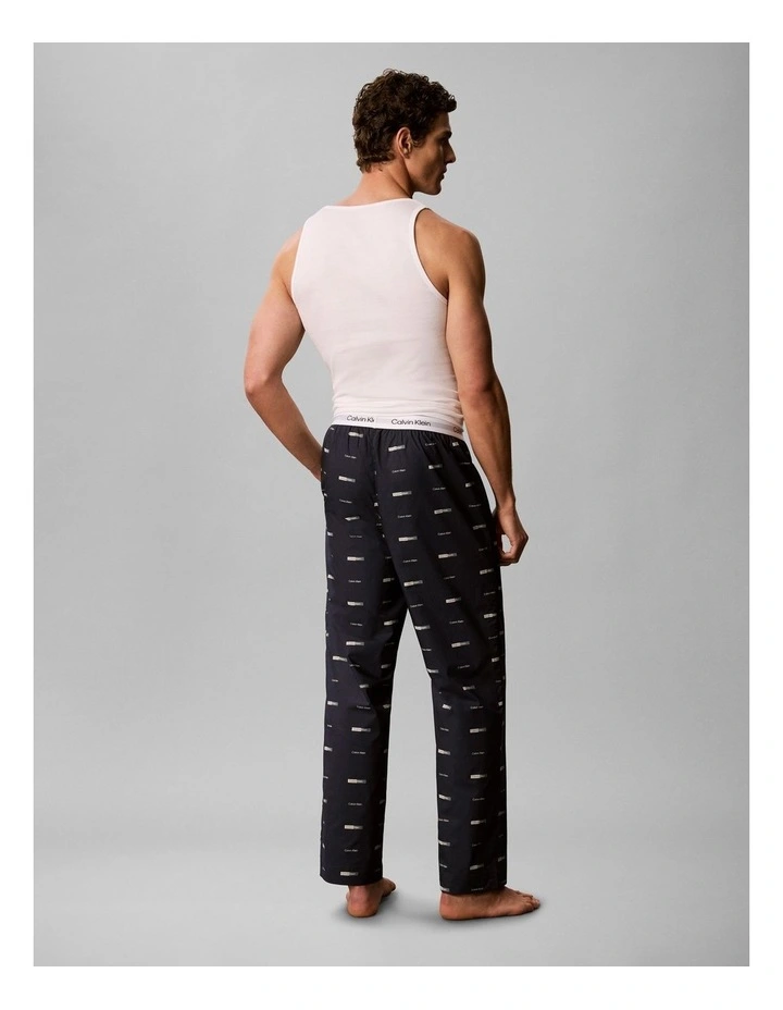 Cotton Poplin Sleep Pant in Navy image 2