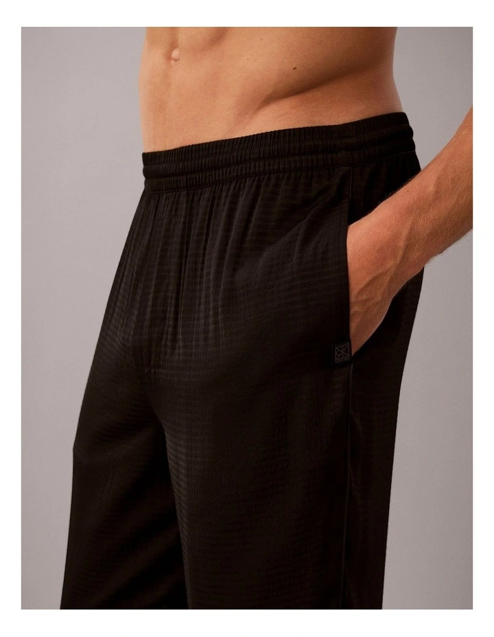 CK Black Matte Shine Sleep Pants in Black image 5