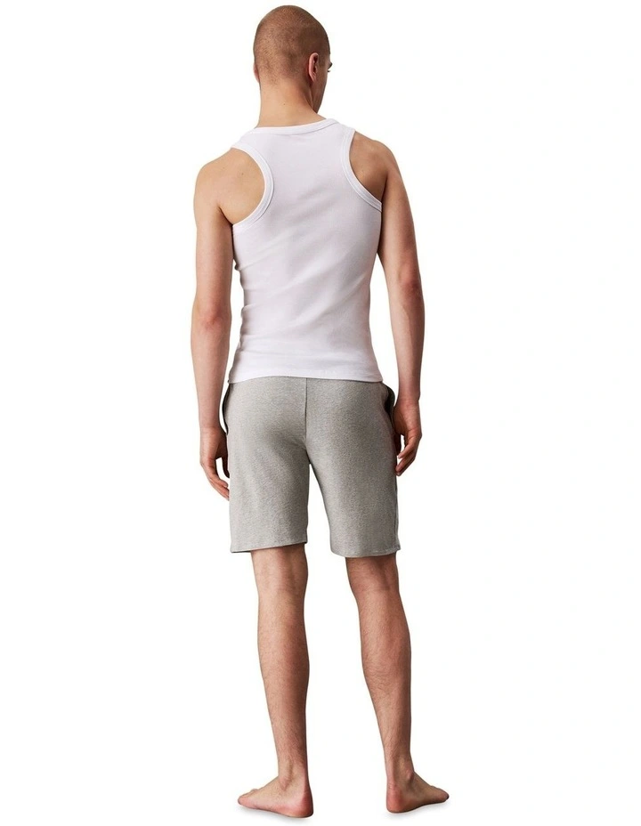 Icon Cotton Stretch Sleep Shorts in Grey image 2