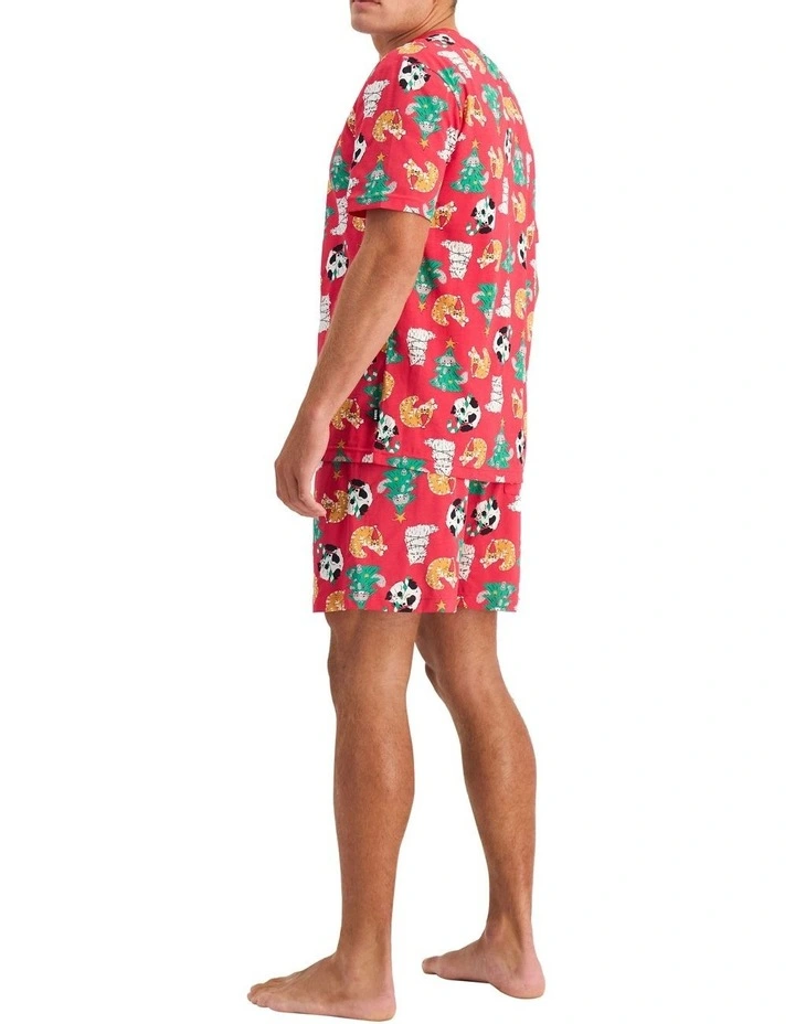 Sleep Tee & Short Set in Kittens For Christmas image 2