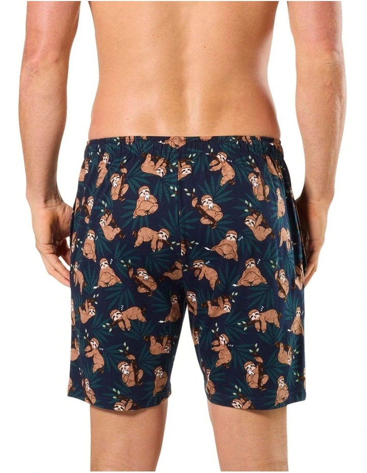 Sloth Mode Knit Sleep Short in Multi image 2