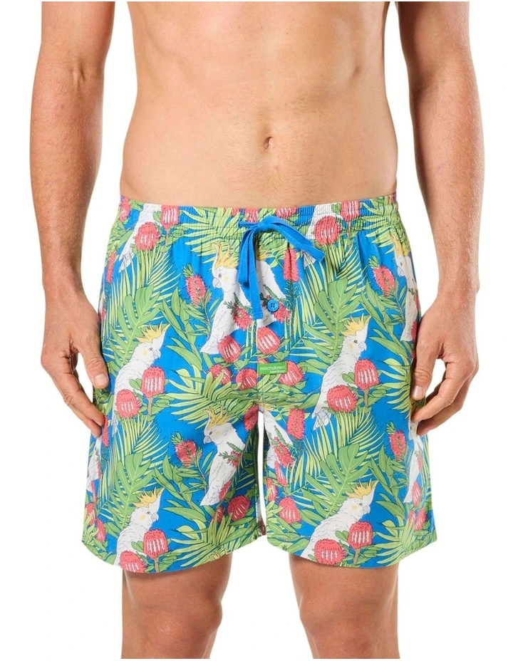 Cockatoo Bamboo Sleep Short in Multi image 1
