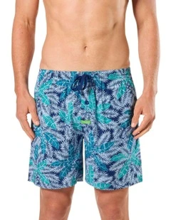 Tropical Dream Bamboo Sleep Short in Blue