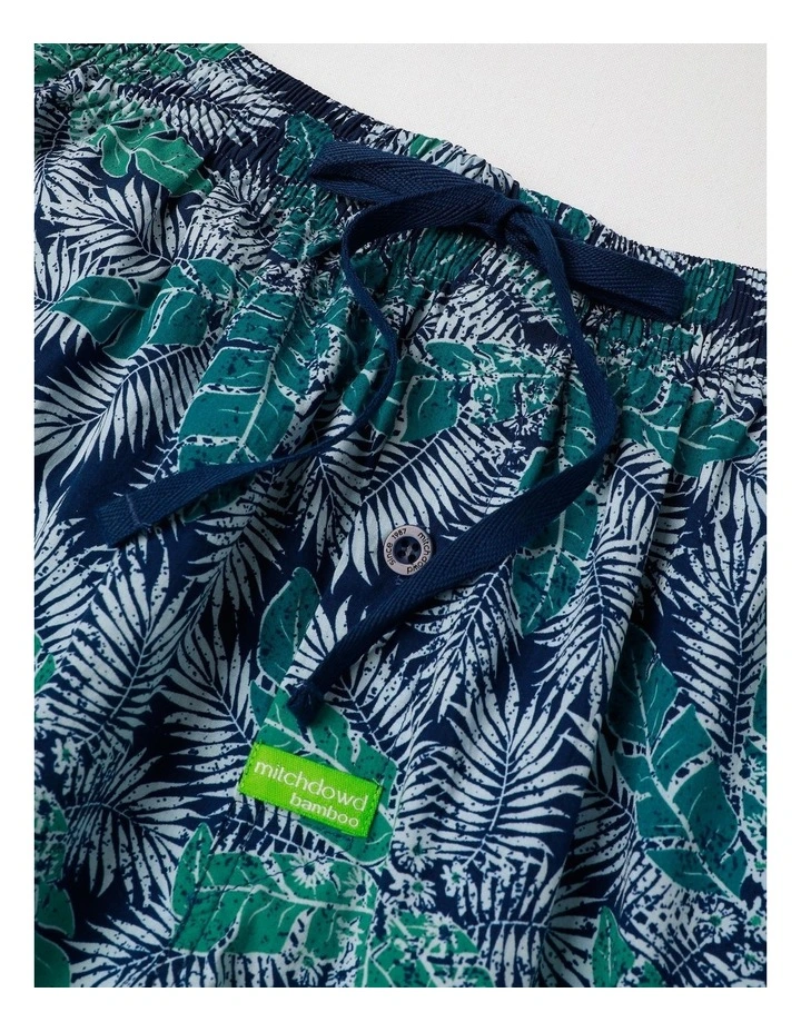 Tropical Dream Bamboo Sleep Short in Blue image 2