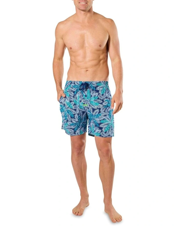 Tropical Dream Bamboo Sleep Short in Blue image 4