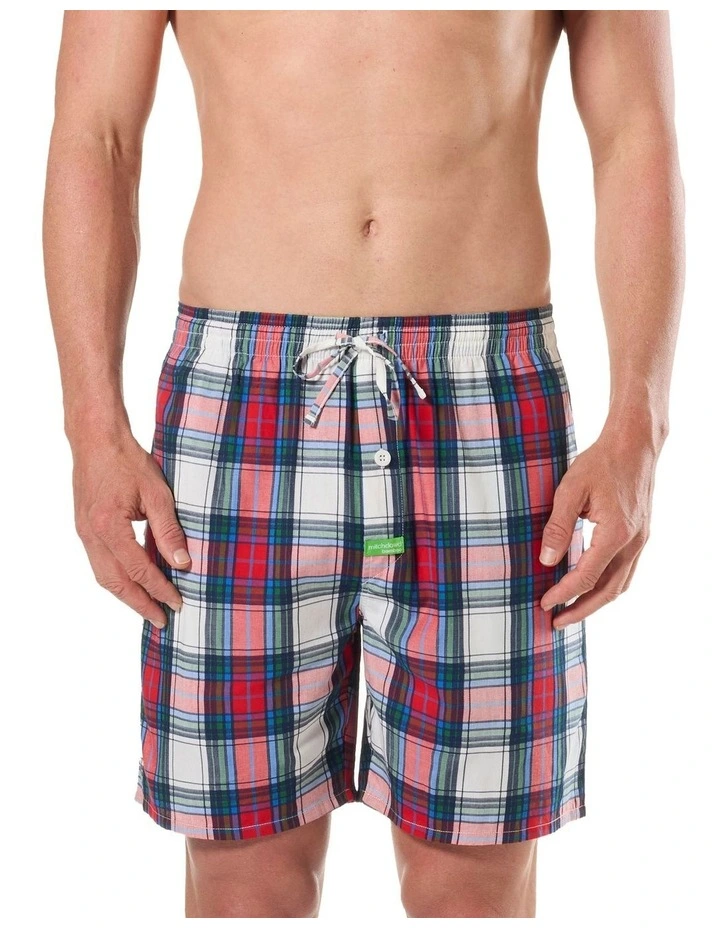 Check Please Bamboo Sleep Shorts in Multi image 1