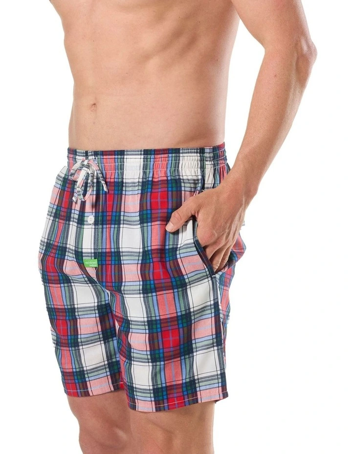 Check Please Bamboo Sleep Shorts in Multi image 3