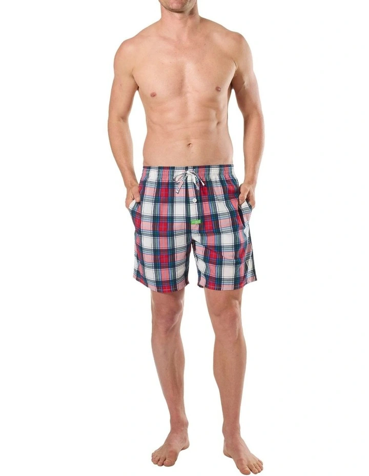 Check Please Bamboo Sleep Shorts in Multi image 4
