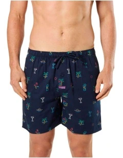 NEON BEACH COTTON SLEEP SHORT