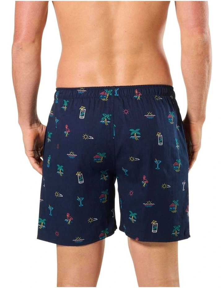 NEON BEACH COTTON SLEEP SHORT image 3