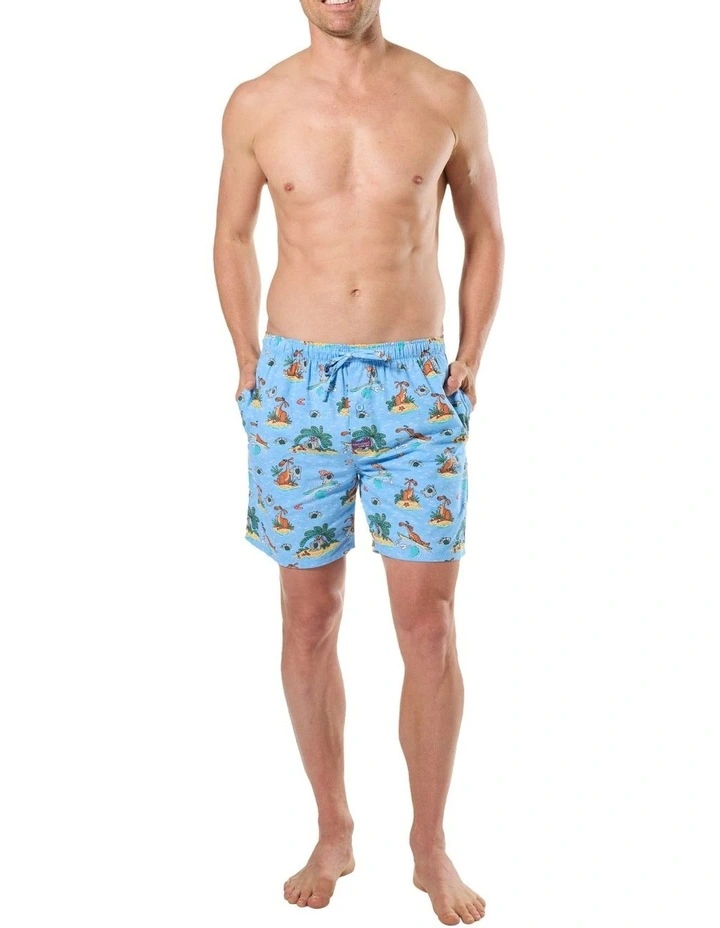 Drmooroo Cotton Sleep Short in Blue image 4