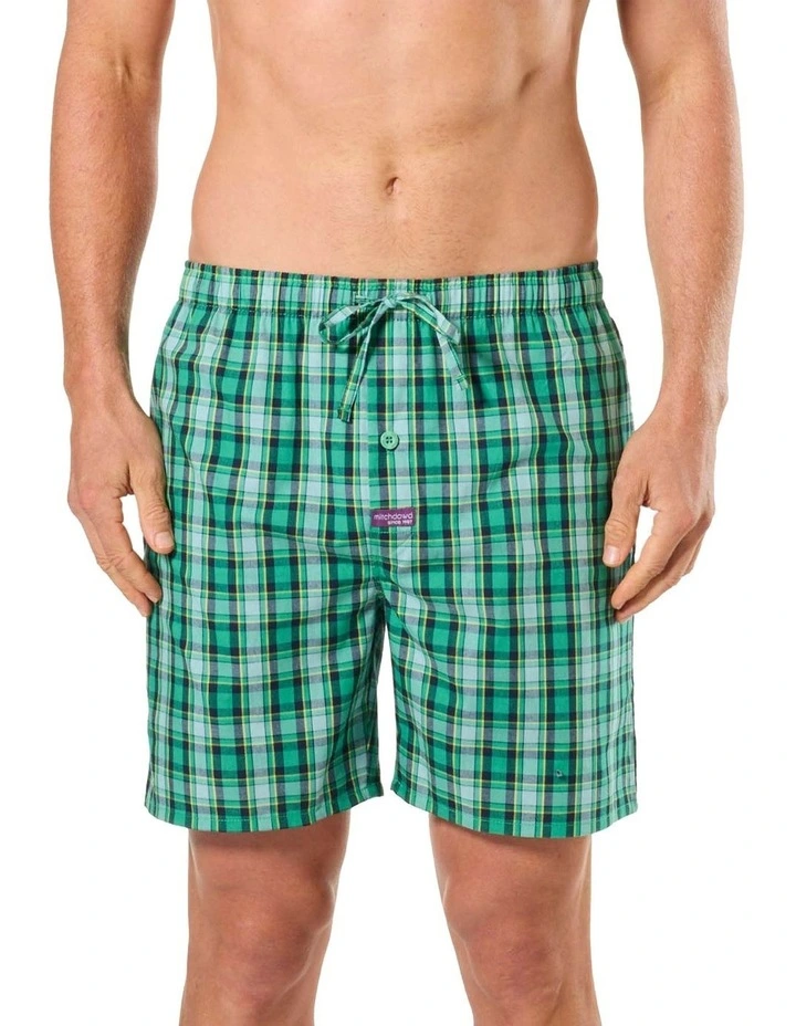 Cotton Woven Sleep Short Pack Of 2 in Multi image 2