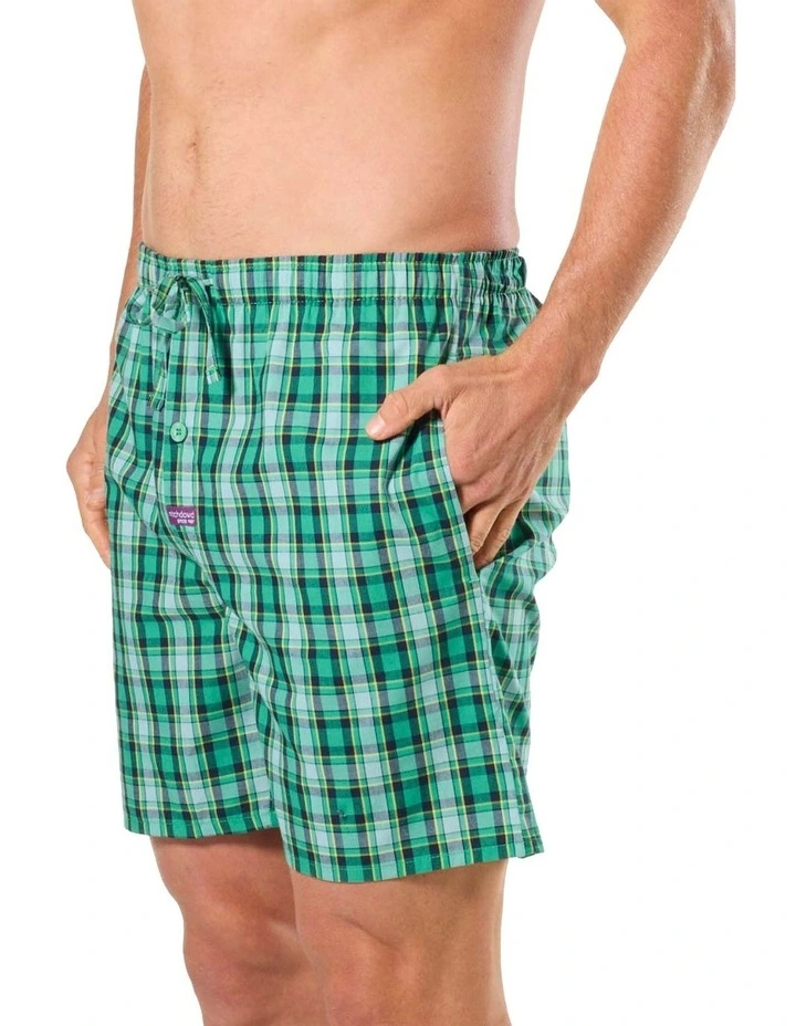 Cotton Woven Sleep Short Pack Of 2 in Multi image 4
