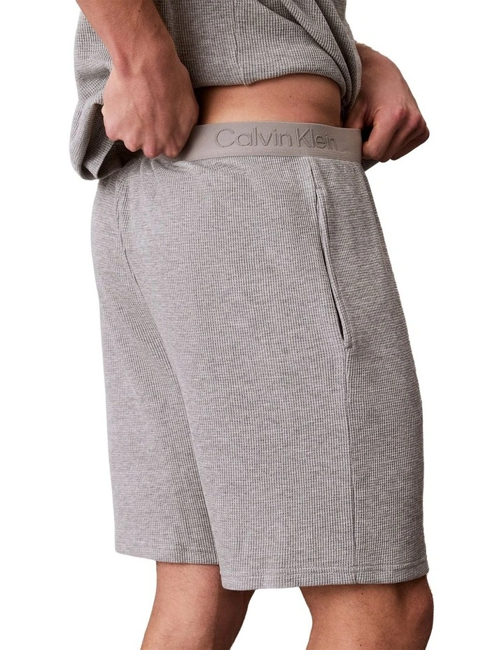 Waffle Sleep Short in Grey Heather image 3