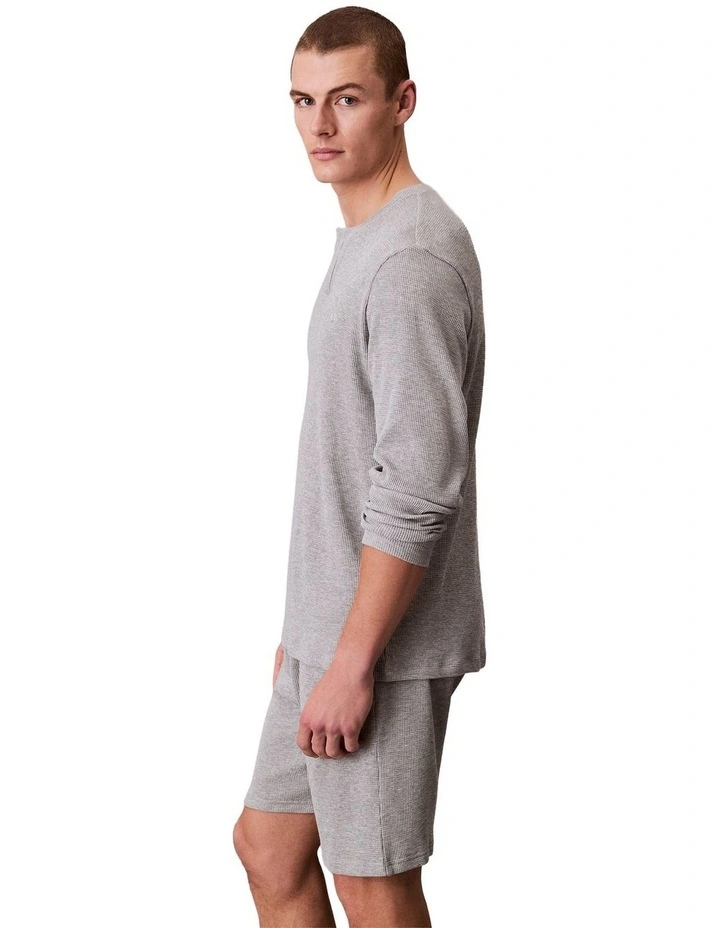 Waffle Sleep Short in Grey Heather image 5