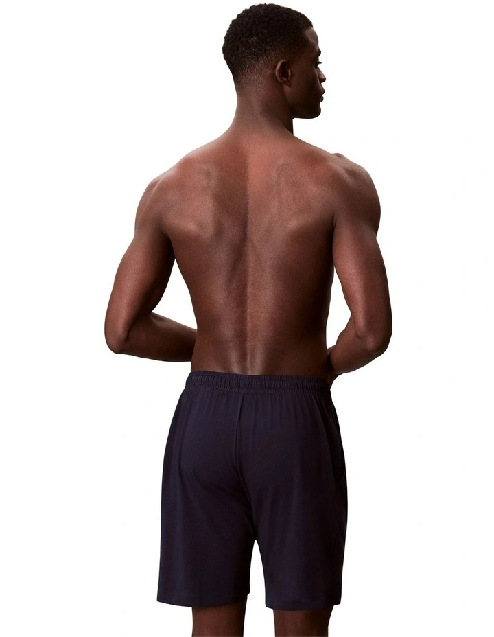 Monogram Sleep Short in Navy image 2