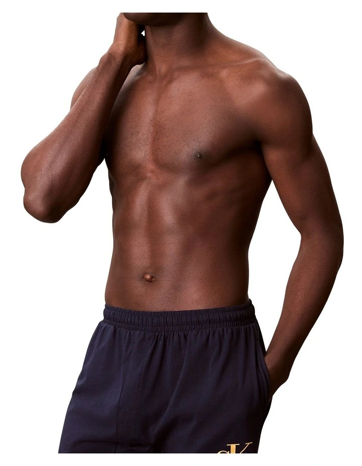 Monogram Sleep Short in Navy image 5